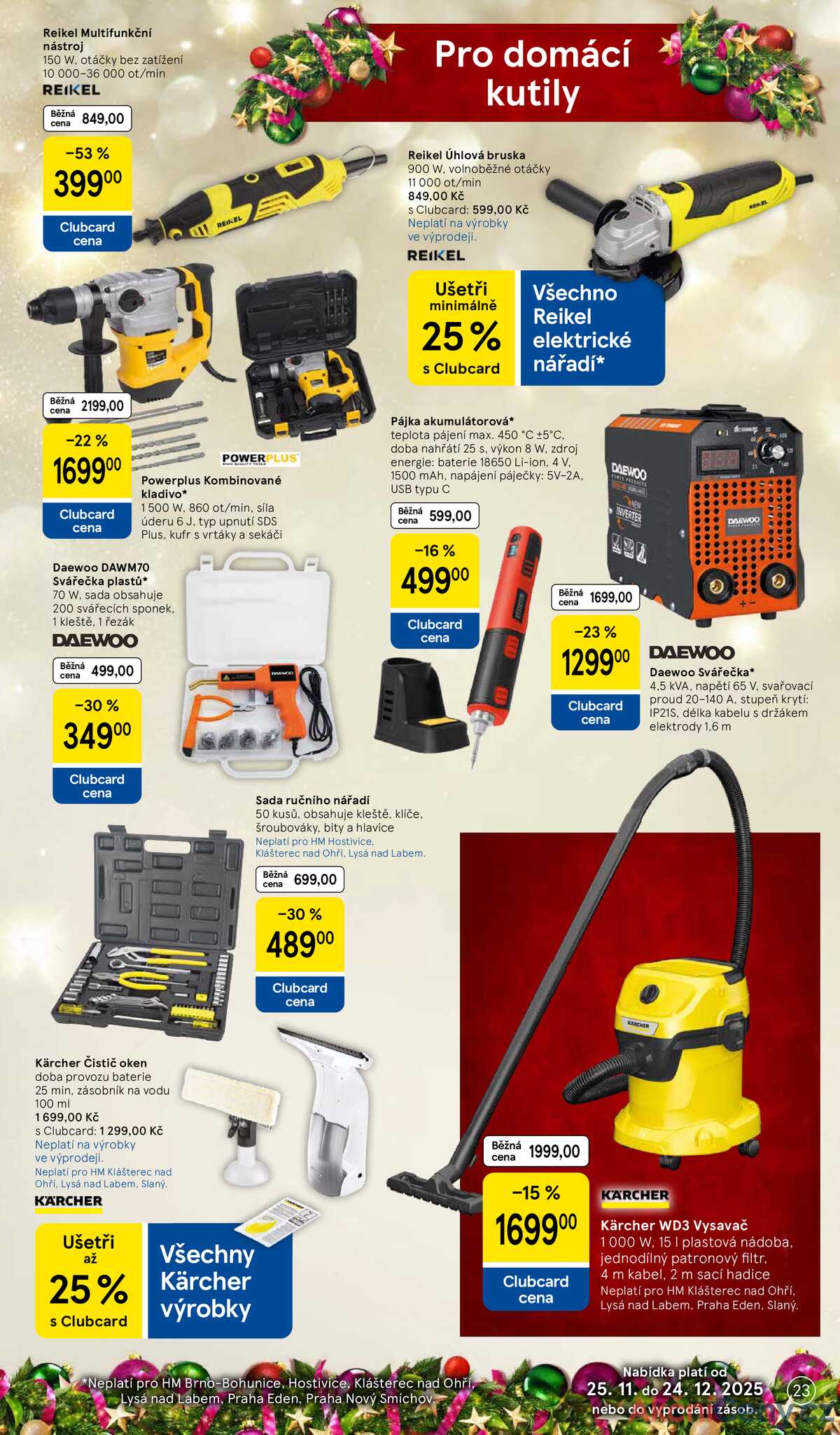 Tesco SPECIÁL velké hypermarkety  od 25.11. do 24.12.2025 strana 23