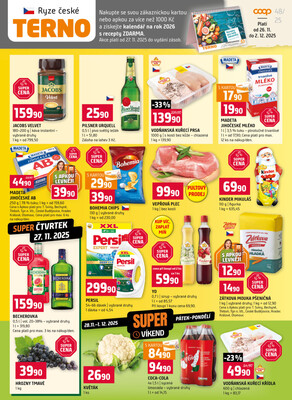 Terno České Budějovice, Třeboň, Trhové sviny, Bechyně, Týn nad Vltavou od 26.11. do 2.12.2025