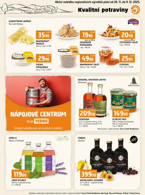 Terno České Budějovice, Třeboň, Trhové sviny, Bechyně, Týn nad Vltavou od 26.11. do 2.12.2025