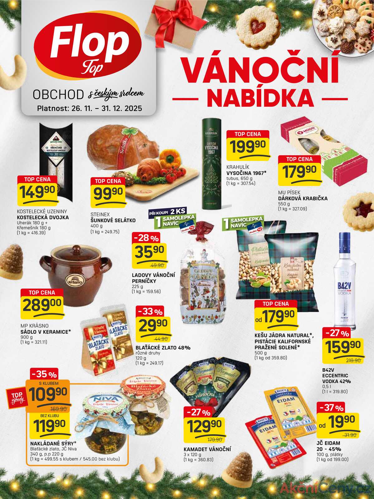 FLOP TOP Vánoční katalog od 26.11. do 31.12.2025 strana 1