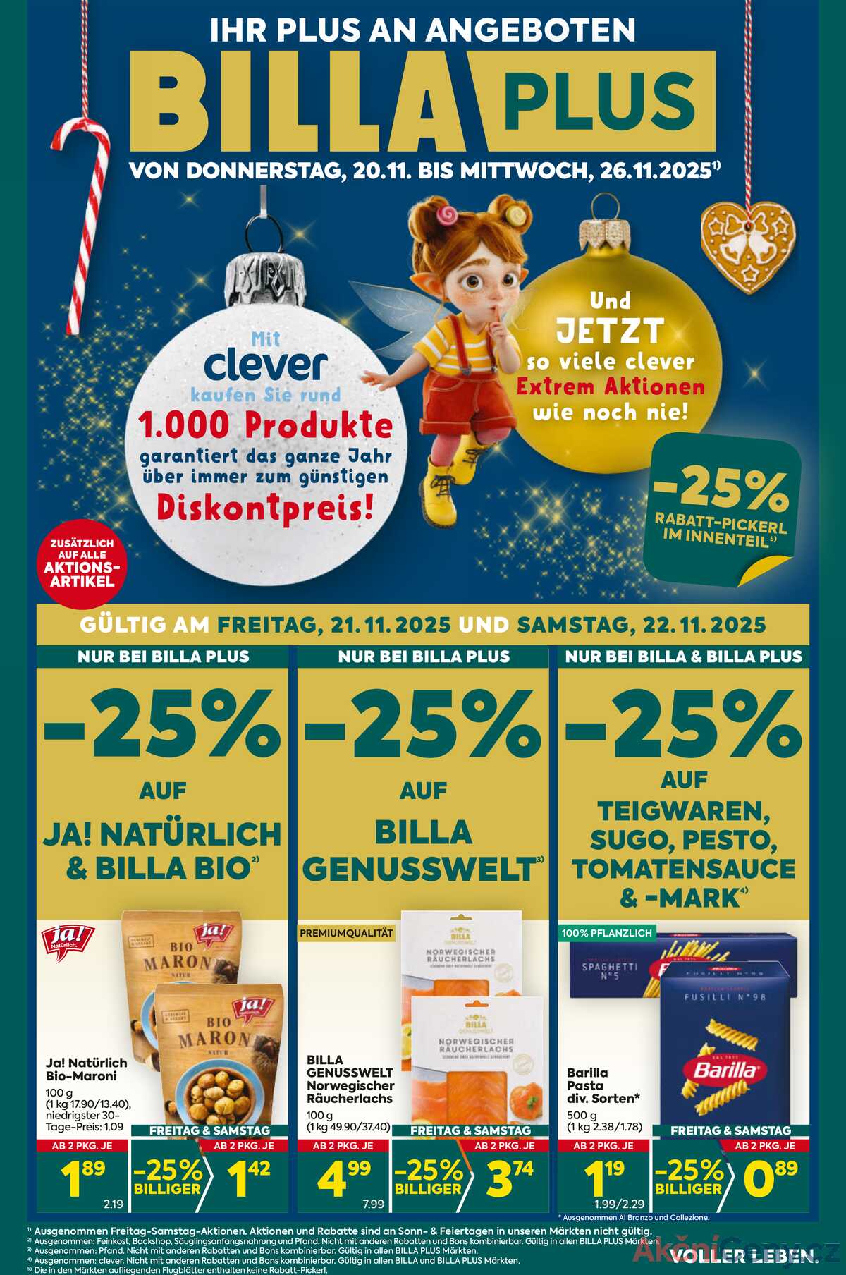 Leták BILLA Rakousko 20.11.-26.11.2025 - BILLA PLUS strana 1
