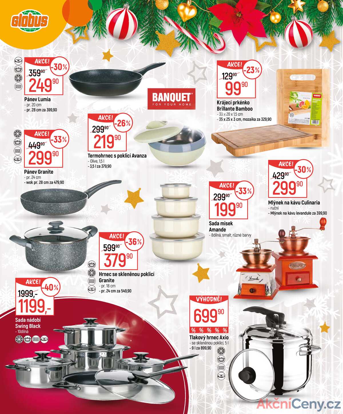 Akční leták Globus 26.11. - 24.12.2025 - Globus Praha - Centrum Černý Most strana 4