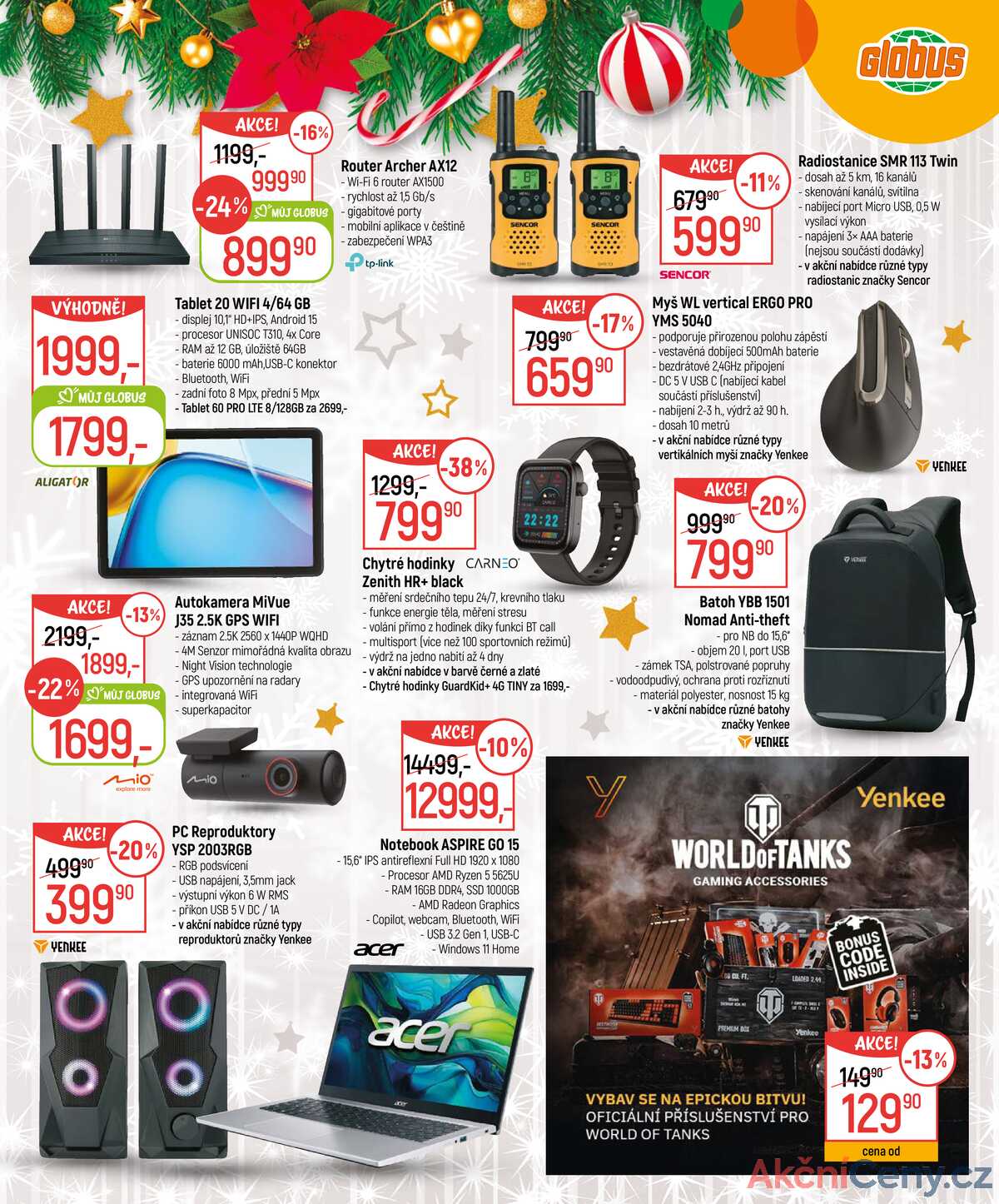 Akční leták Globus 26.11. - 24.12.2025 - Globus Praha - Centrum Černý Most strana 17