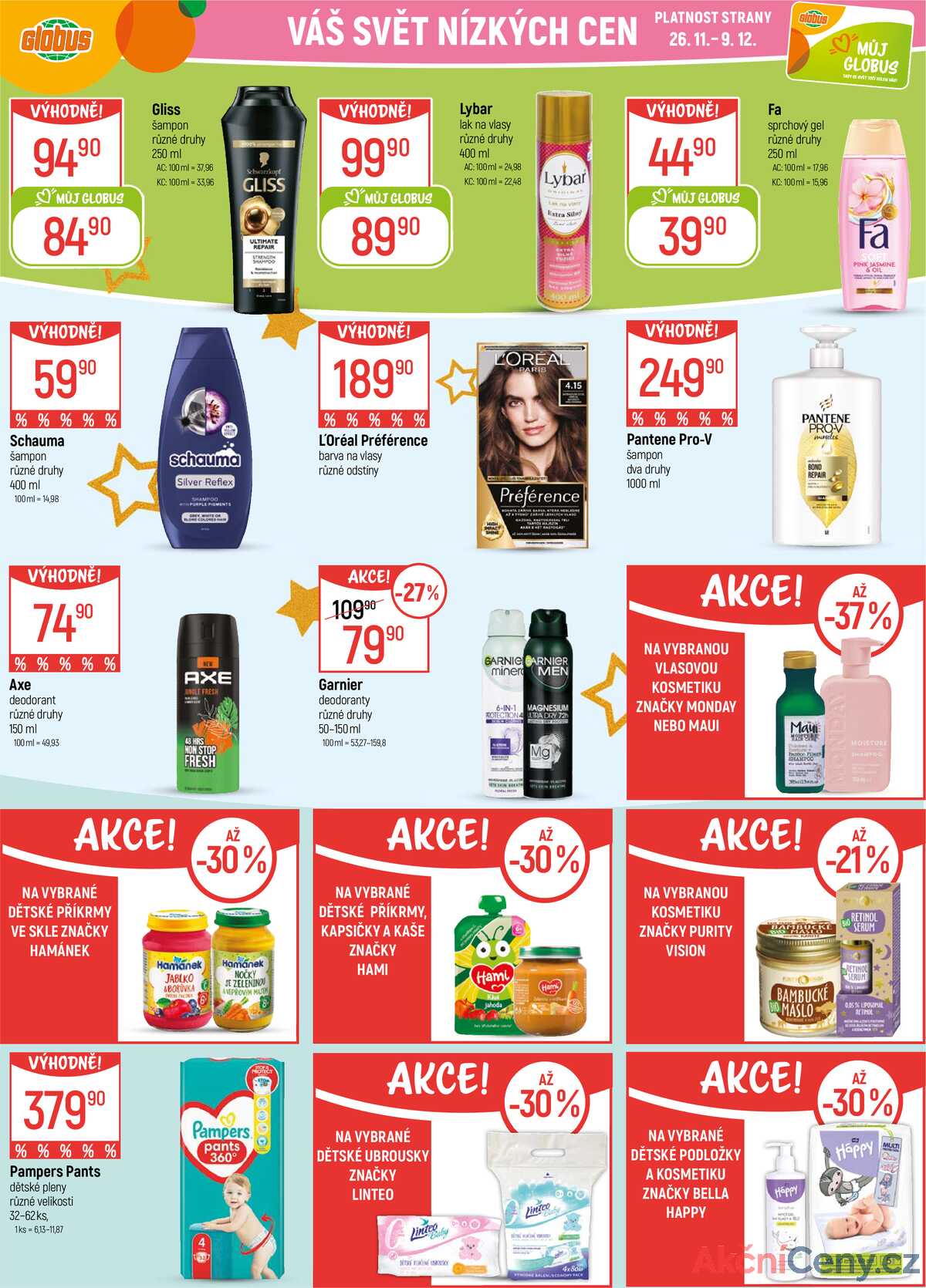 Akční leták Globus 26.11. - 2.12.2025 - Globus Praha - Čakovice strana 30
