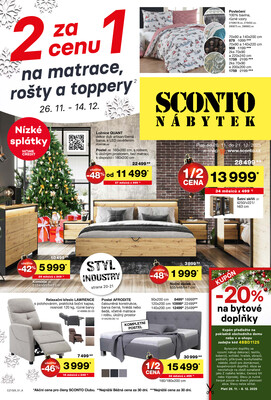 SCONTO nábytek letáky