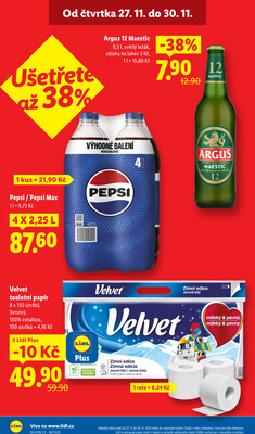 Lidl Čtvrtek od 27.11. do 30.11.2025