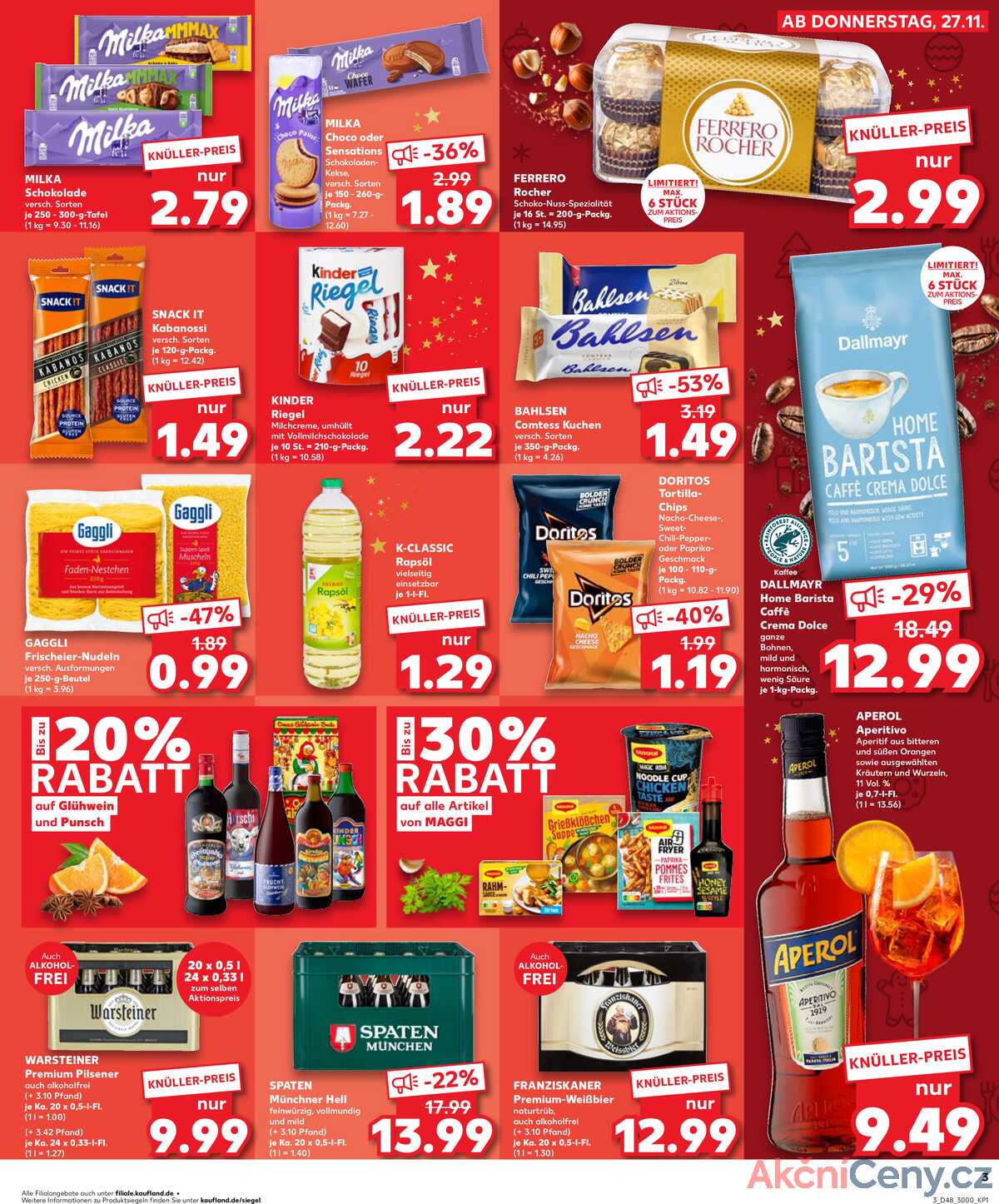 Leták Kaufland Německo 27.11.-3.12.2025 strana 3