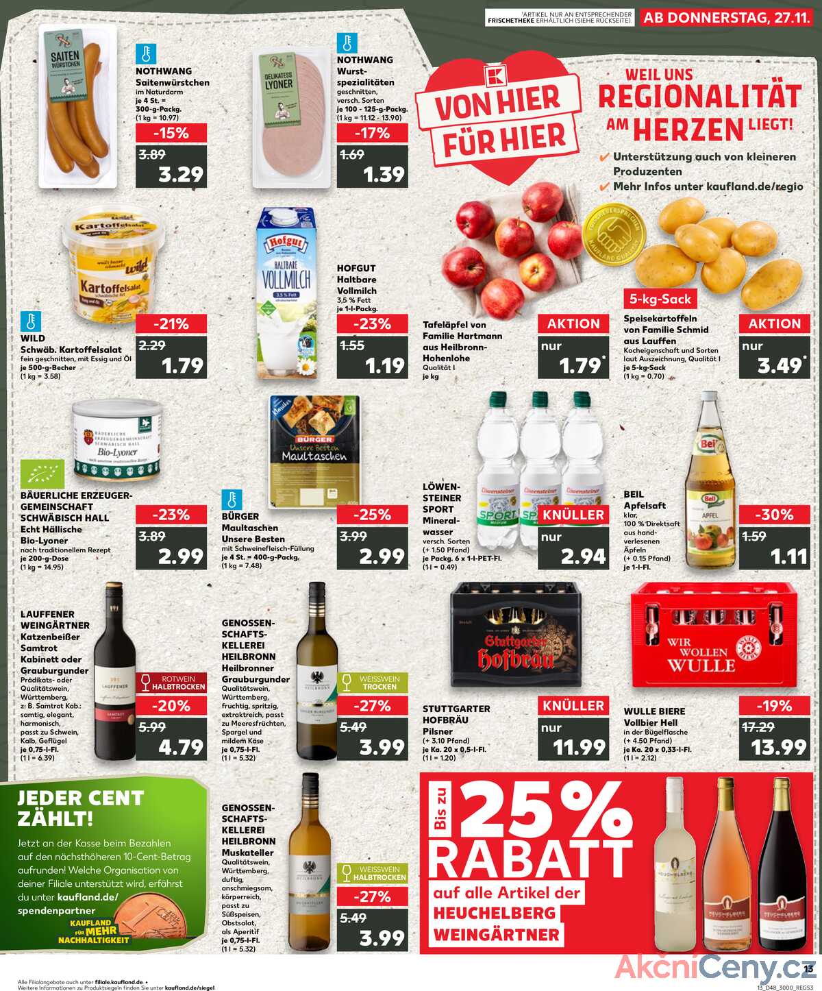 Leták Kaufland Německo 27.11.-3.12.2025 strana 13