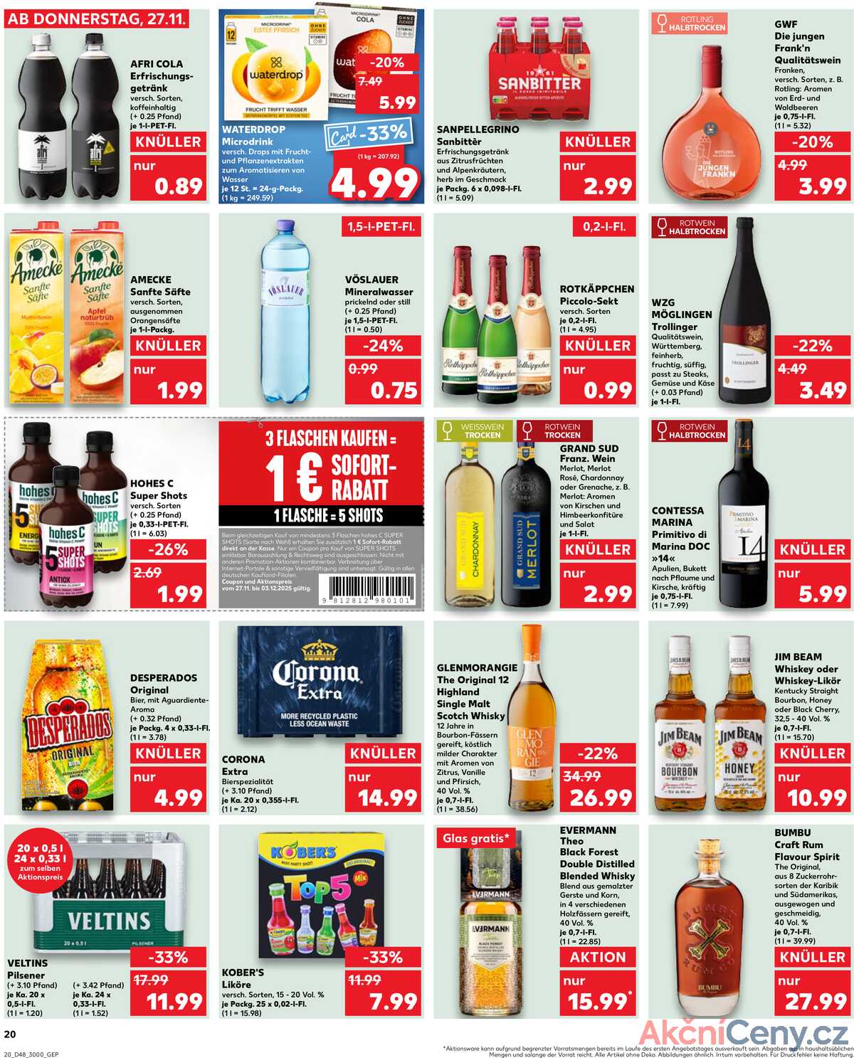 Leták Kaufland Německo 27.11.-3.12.2025 strana 20