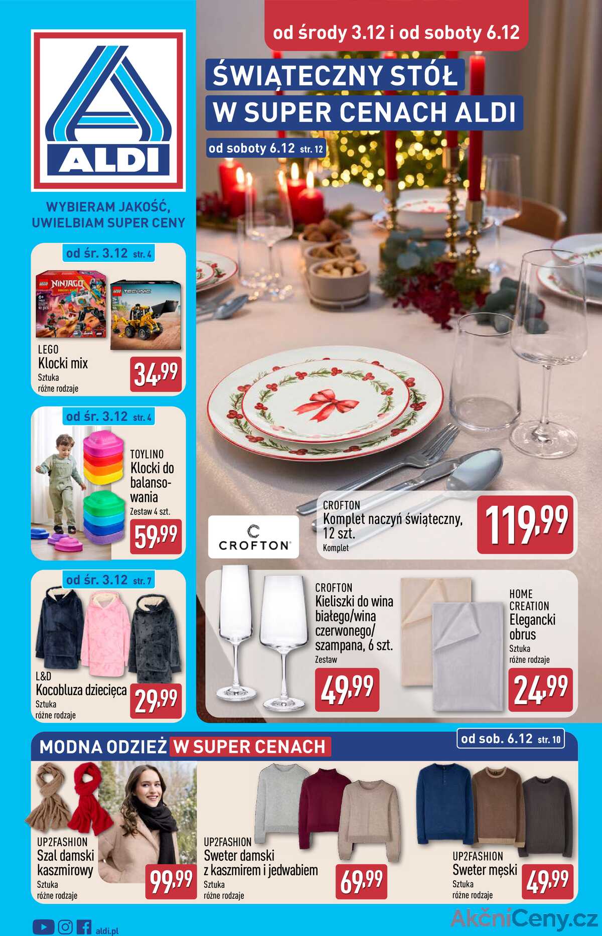 Leták Aldi Polsko 3.12.-9.12.2025 - Průmyslové výrobky a textil strana 1