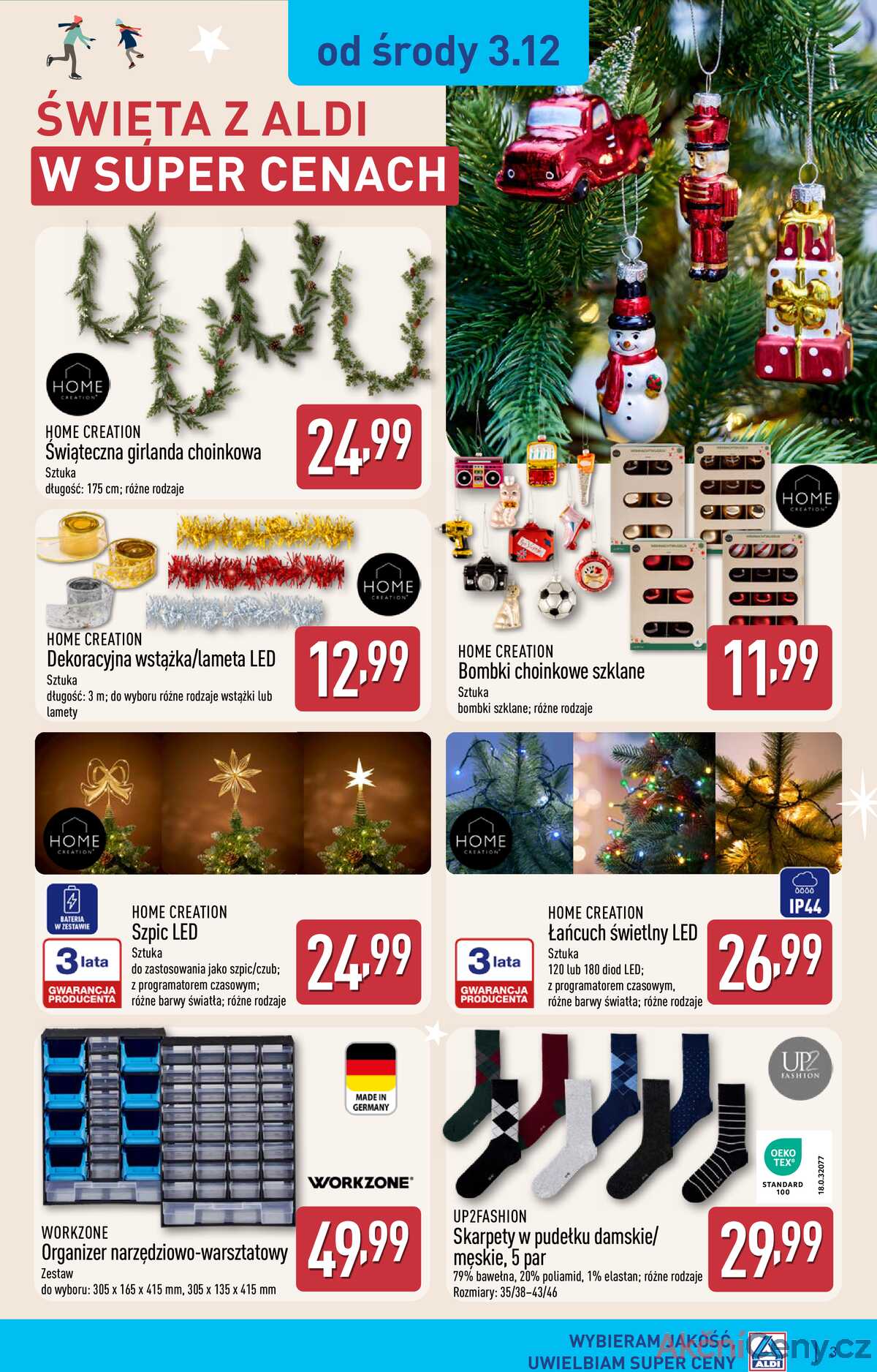 Leták Aldi Polsko 3.12.-9.12.2025 - Průmyslové výrobky a textil strana 3