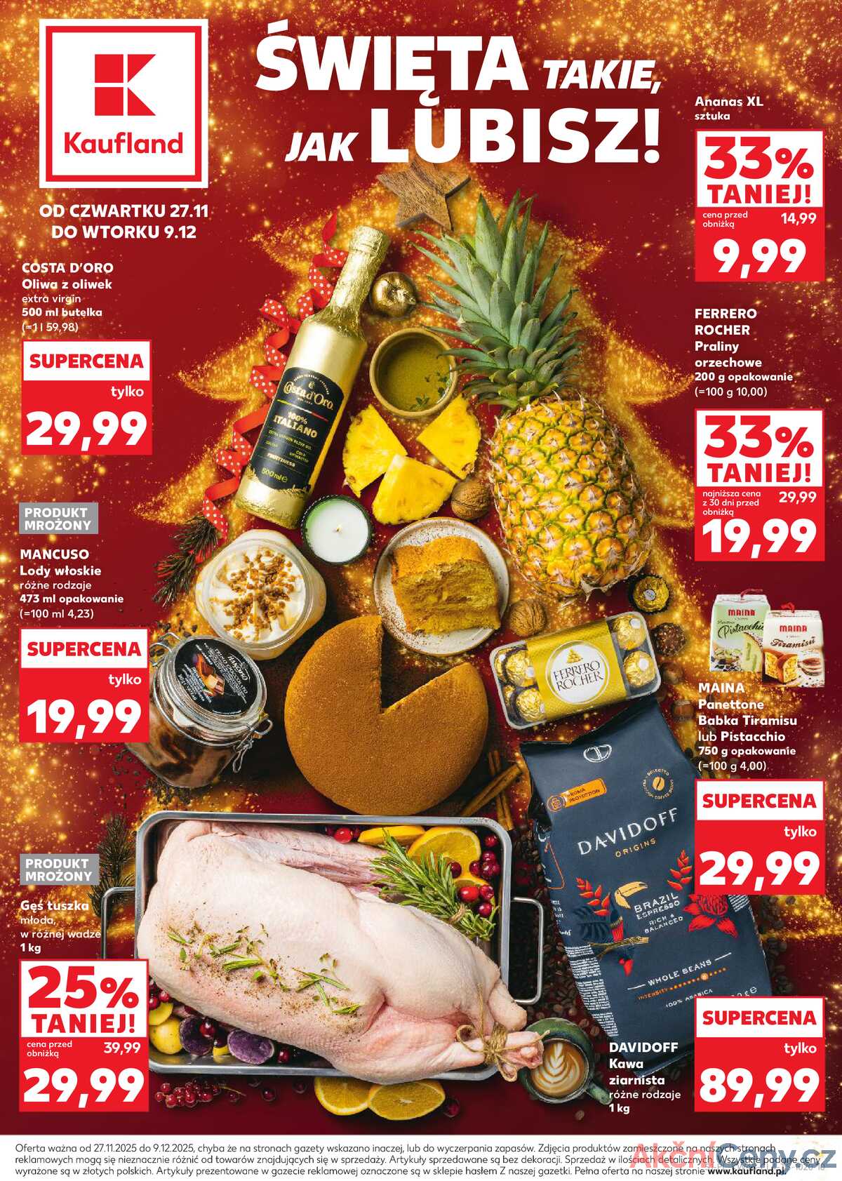 Leták Kaufland Polsko 27.11.-9.12.2025 strana 1