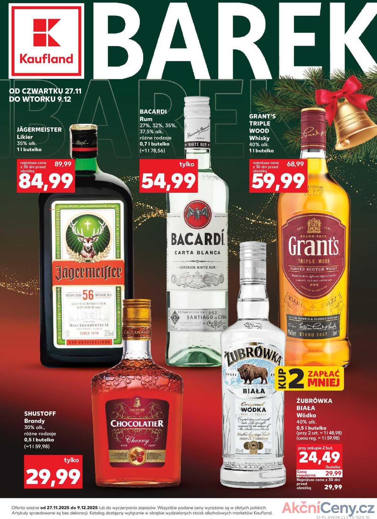 Leták Kaufland Polsko 27.11.-9.12.2025 - Bar Kaufland strana 1