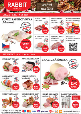 RABBIT řeznictví letáky