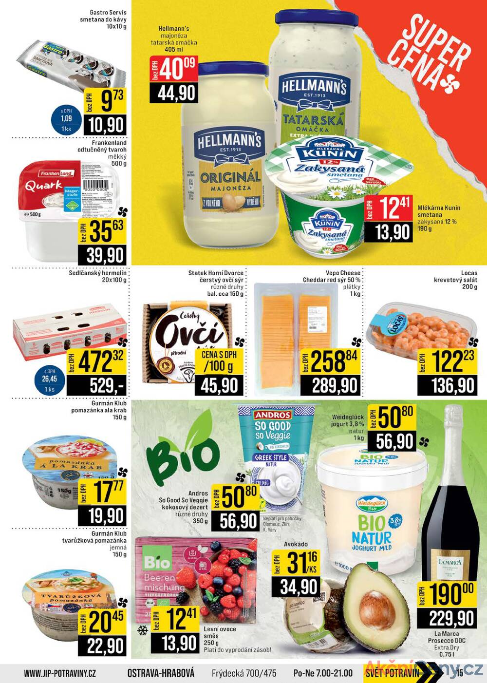 Leták JIP - JIP Cash & Carry Brno, Praha, Ostrava, Jilemnice, Pardubice, Ostrava, Karlovy Vary, Olomouc a Zlín od 26.11. do 2.12.2025 - strana 15