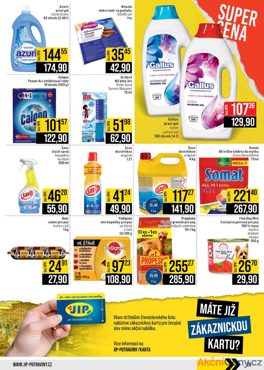 Leták JIP - JIP Cash & Carry Brno, Praha, Ostrava, Jilemnice, Pardubice, Ostrava, Karlovy Vary, Olomouc a Zlín od 26.11. do 2.12.2025 - strana 25