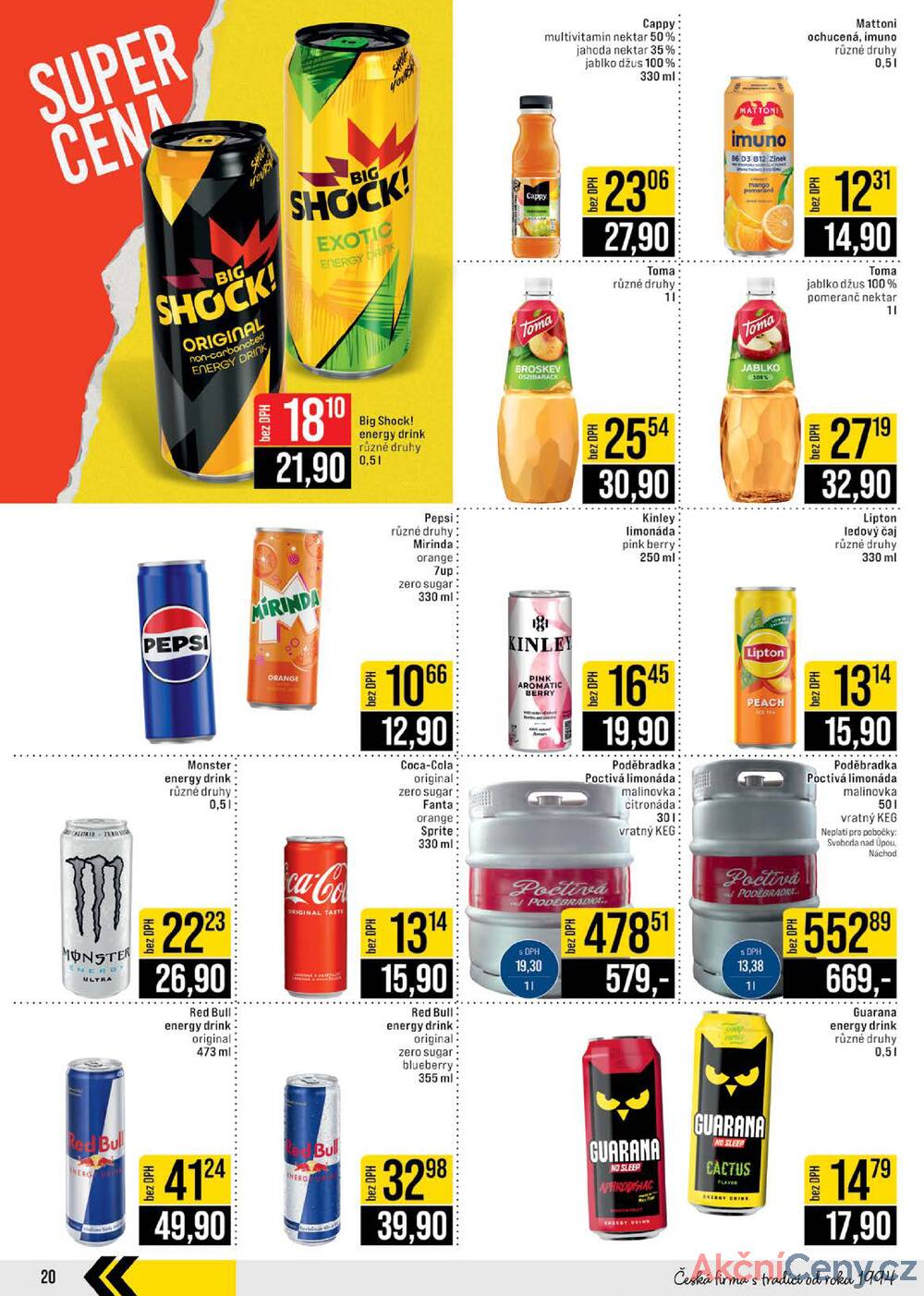 Leták JIP - JIP Cash & Carry České Budějovice, Most, Náchod, Polička, Sušice a Svoboda nad Úpou od 26.11. do 2.12.2025 - strana 20