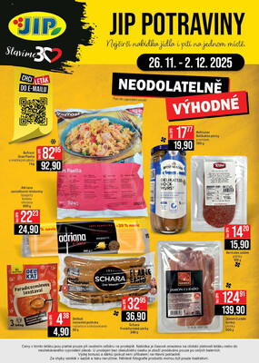 JIP Cash & Carry České Budějovice, Most, Náchod, Polička, Sušice a Svoboda nad Úpou od 26.11. do 2.12.2025