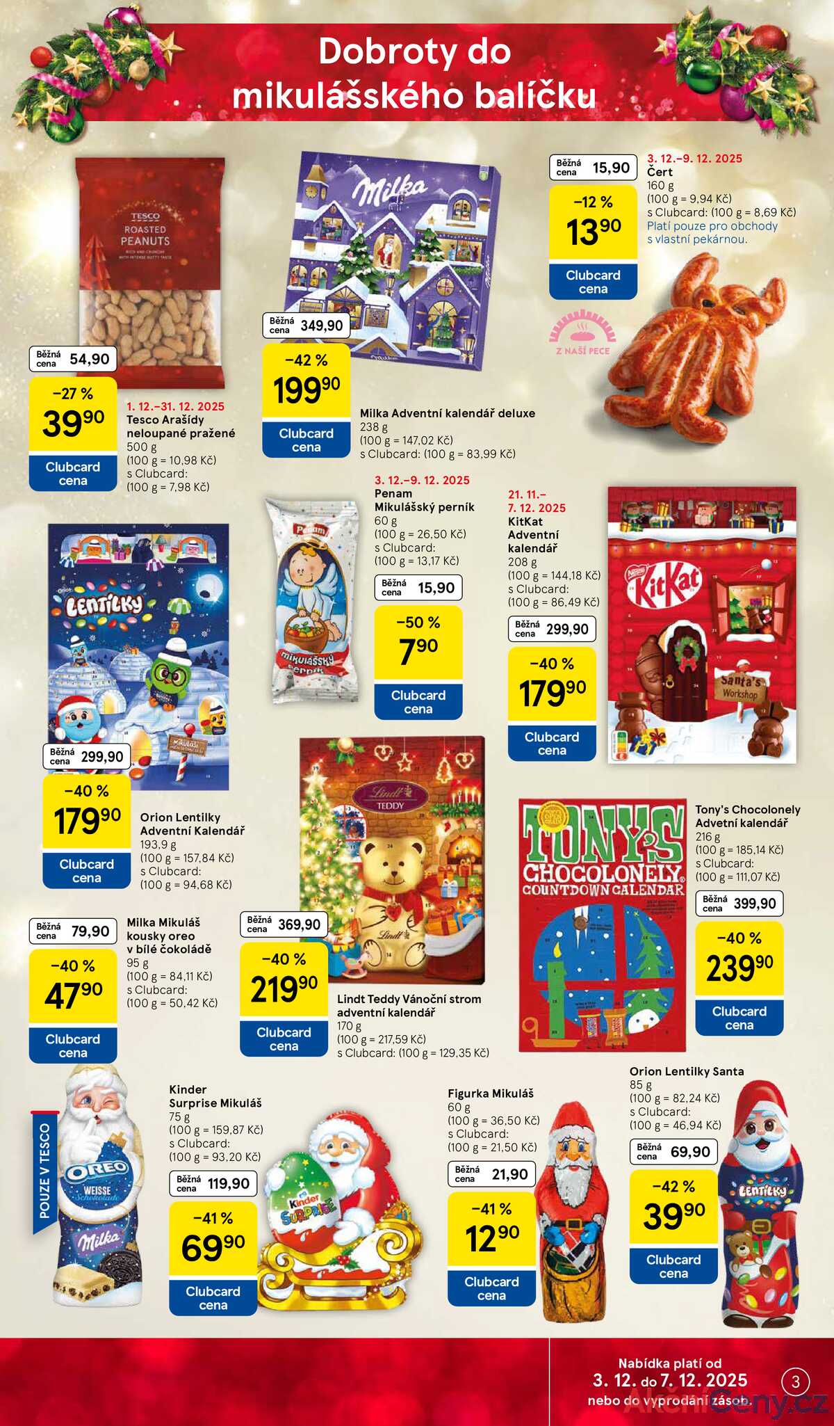 Tesco malé hypermarkety od 3.12. do 9.12.2025 strana 3