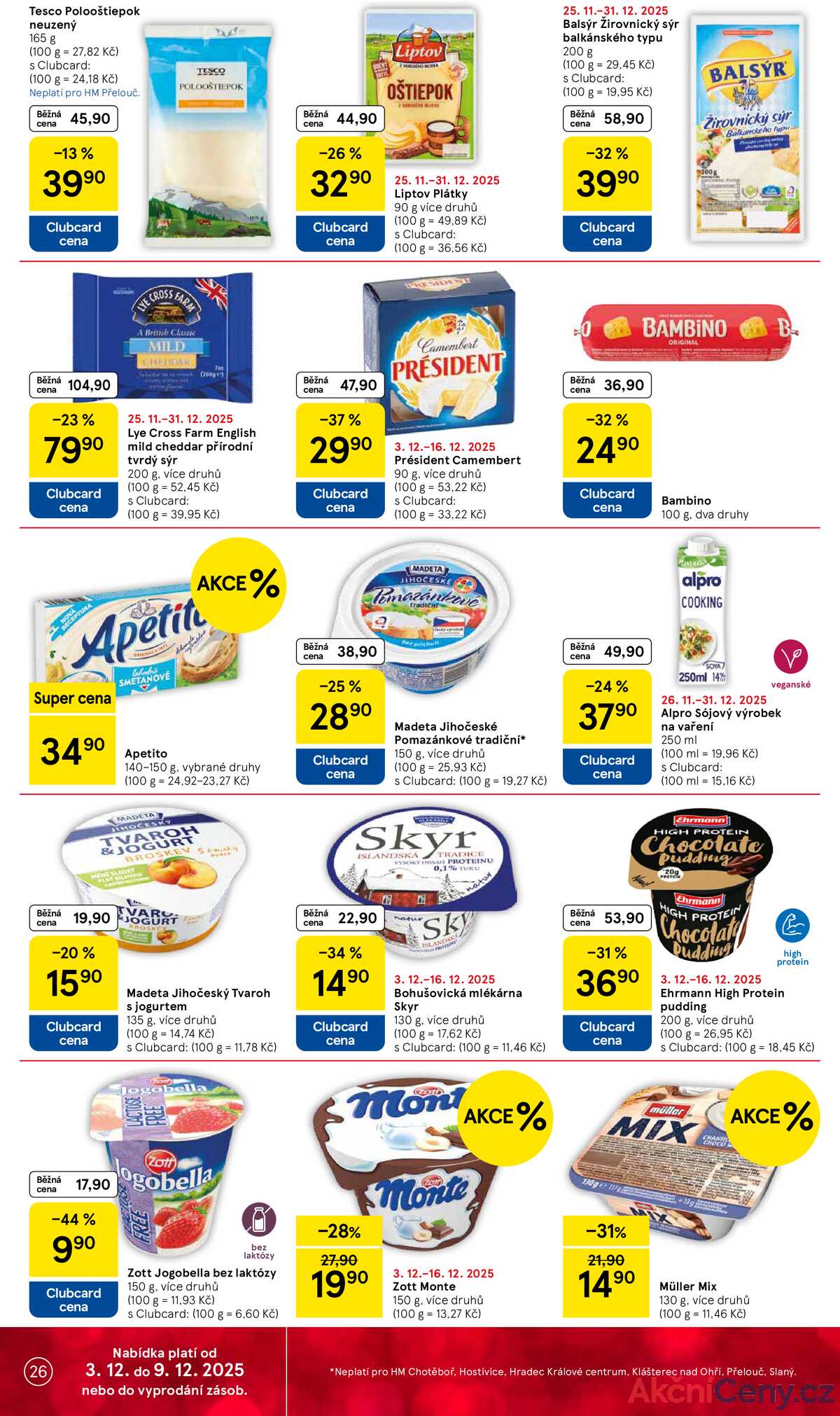 Tesco malé hypermarkety od 3.12. do 9.12.2025 strana 26