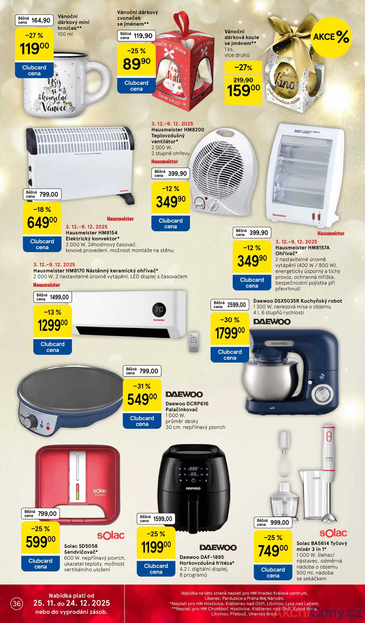 Tesco malé hypermarkety od 3.12. do 9.12.2025 strana 36