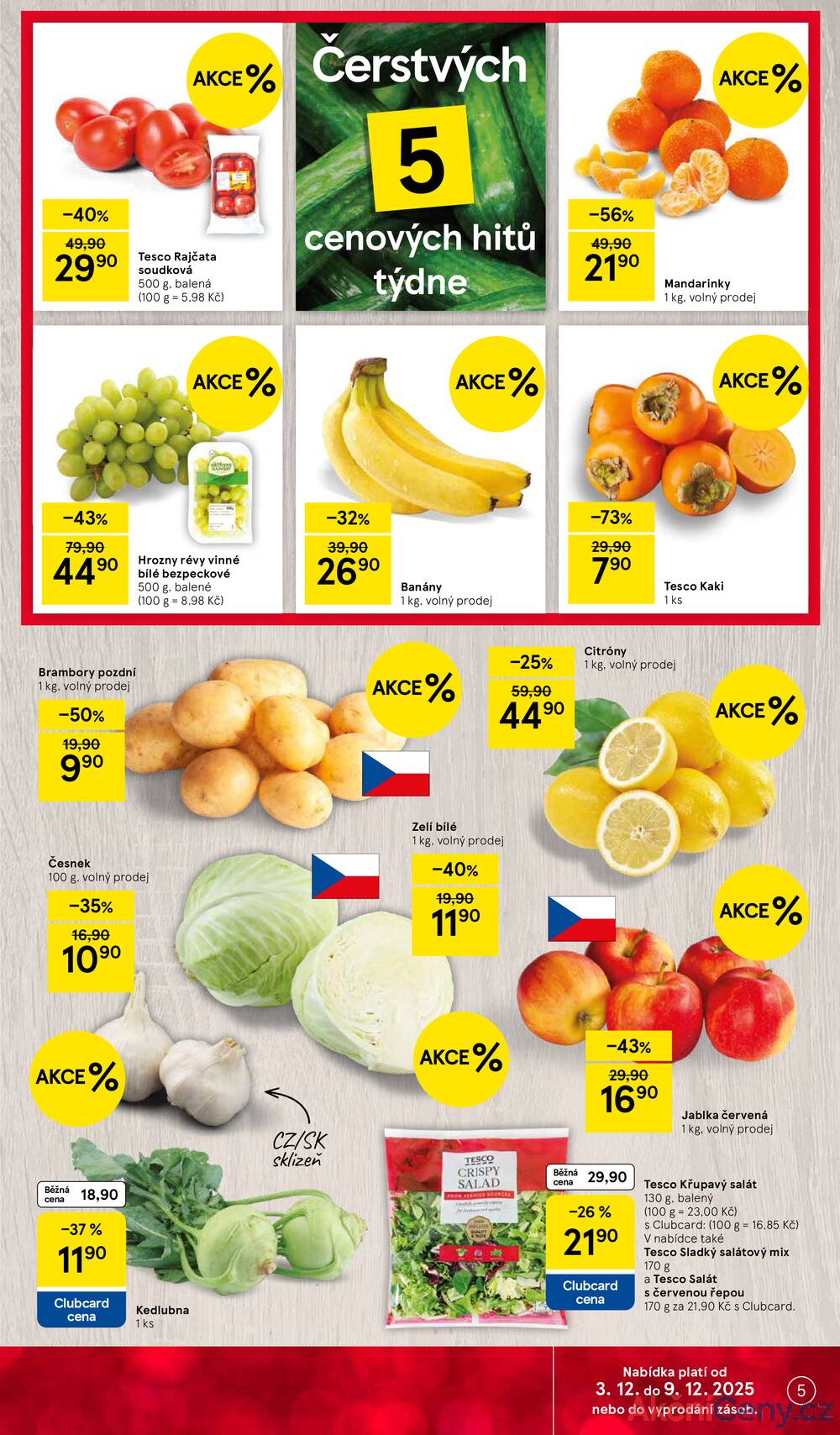 Leták Tesco - Tesco malé hypermarkety od 3.12. do 9.12.2025 - strana 5
