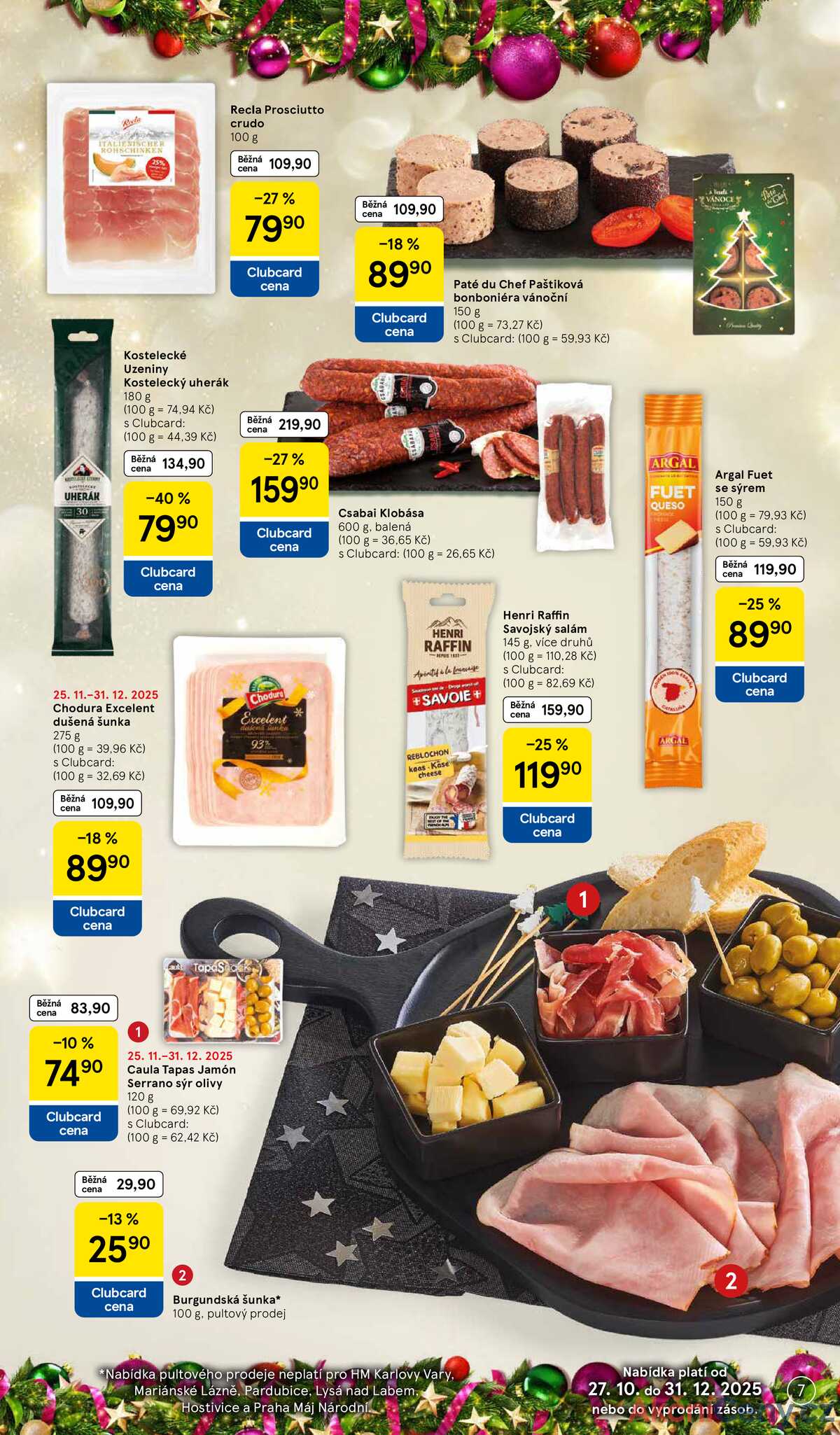 Tesco malé hypermarkety Delikatesy od 1.12. do 31.12.2025 strana 7