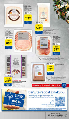 Tesco malé hypermarkety Delikatesy od 1.12. do 31.12.2025