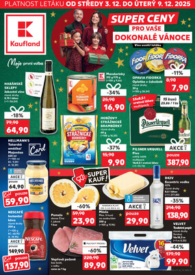 Leták Kaufland 3.12. - 9.12. - Kaufland - Benešov