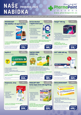 Pharma Point od 1.12. do 31.12.2025