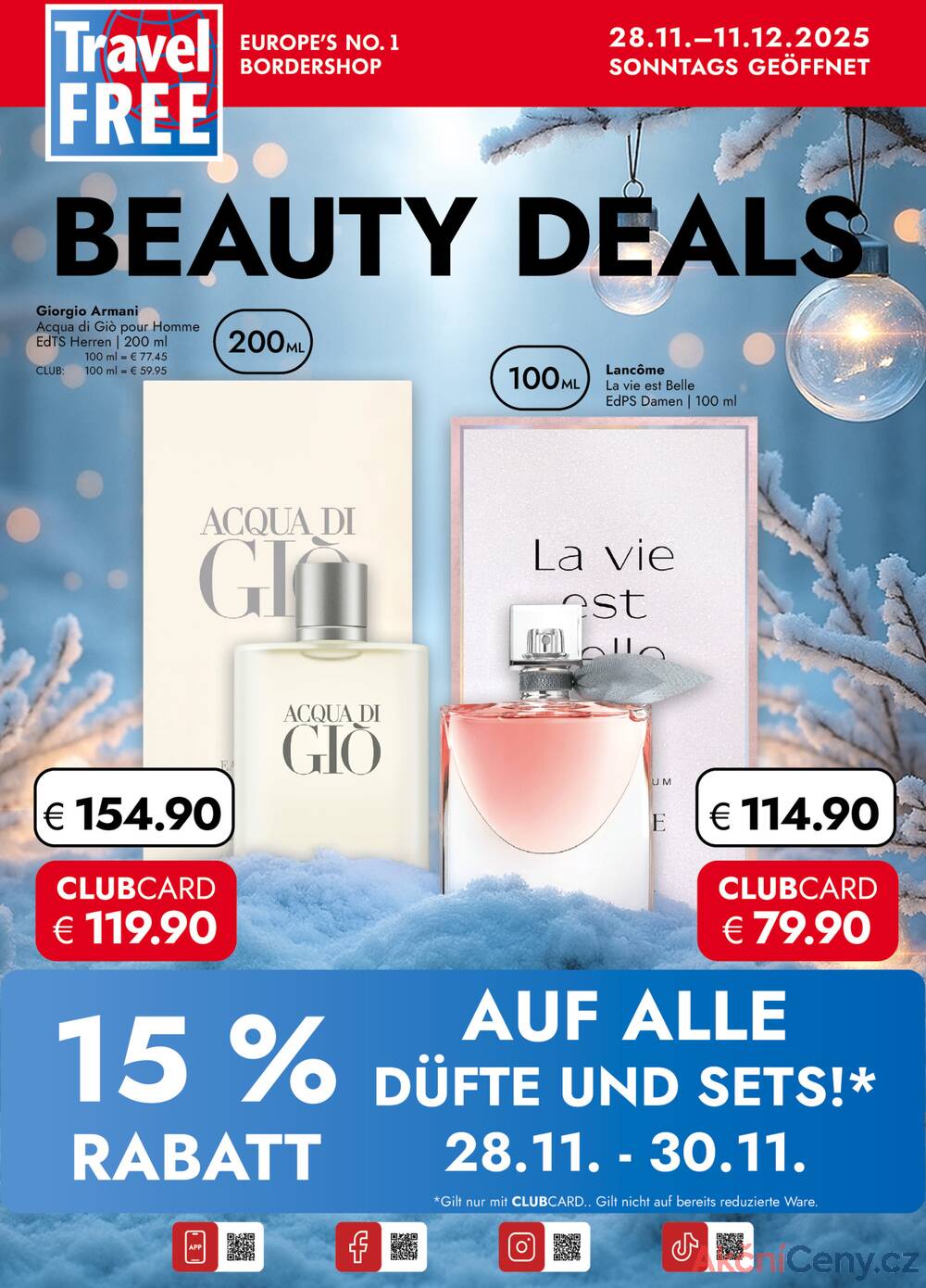 Leták Travel Free s.r.o. - Travel Free od 28.11. do 11.12.2025 - strana 1