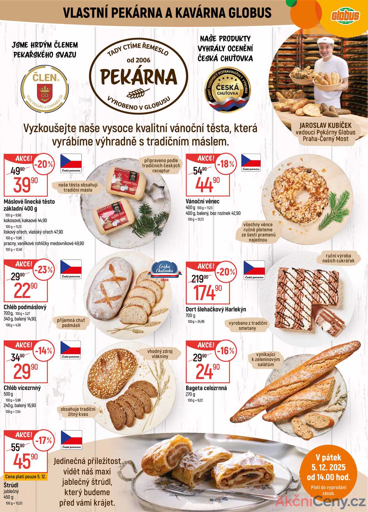 Akční leták Globus 3.12. - 9.12.2025 - Globus Praha - Centrum Černý Most strana 6