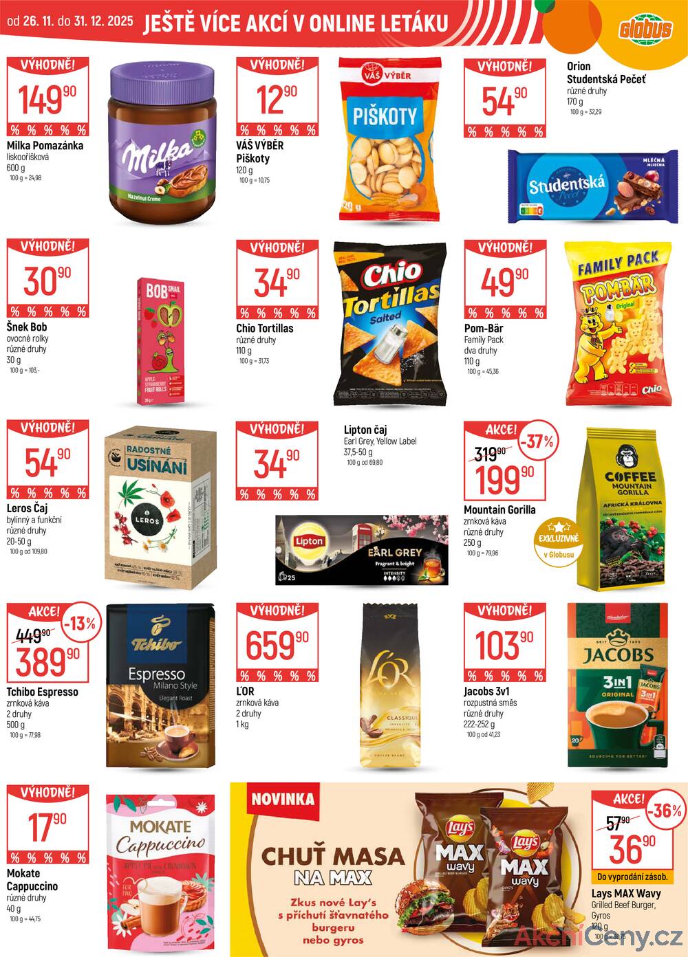 Leták Globus - Akční leták Globus 3.12. - 9.12.2025 - Globus Praha - Centrum Černý Most - strana 50