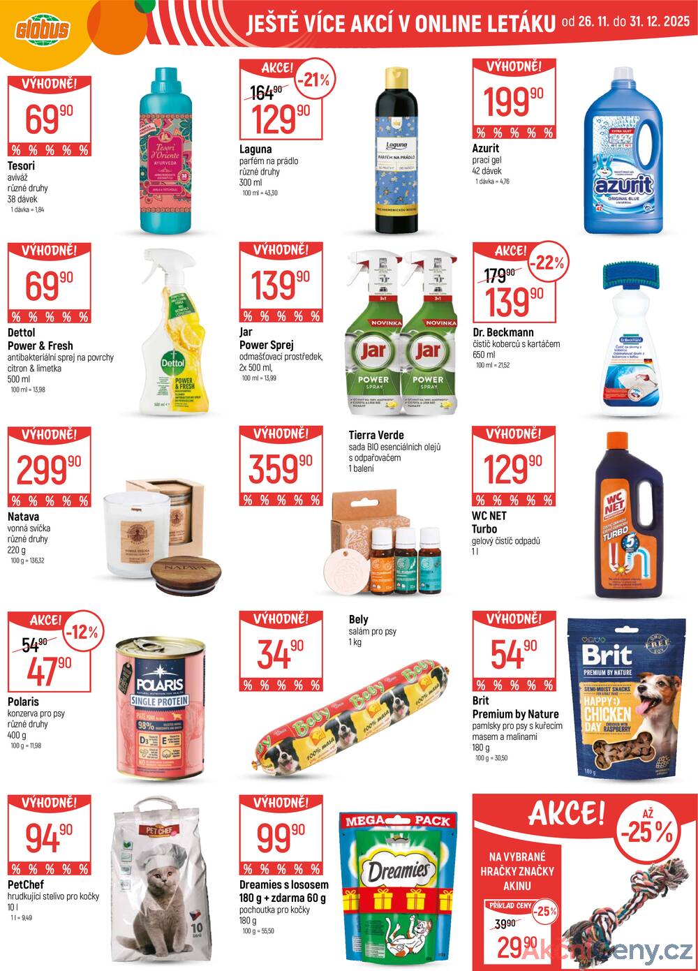 Leták Globus - Akční leták Globus 3.12. - 9.12.2025 - Globus Praha - Centrum Černý Most - strana 53