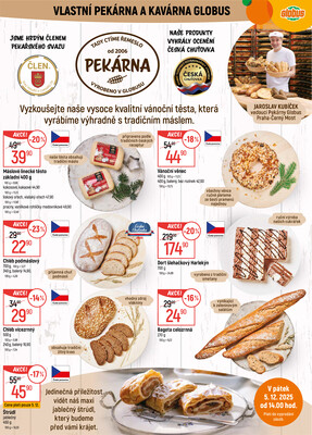 Akční leták Globus 3.12. - 9.12.2025 - Globus Praha - Centrum Černý Most