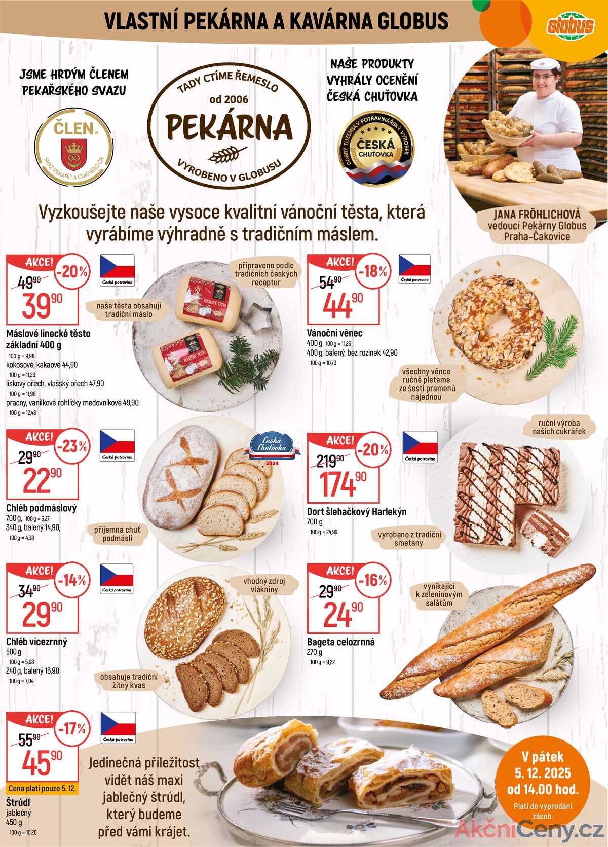 Akční leták Globus 3.12. - 9.12.2025 - Globus Praha - Čakovice strana 6