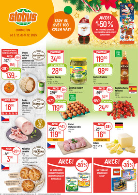 Akční leták Globus 3.12. - 9.12.2025 - Globus Chomutov