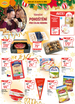Akční leták Globus 3.12. - 16.12.2025 - Globus Jenišov u Karlových Varů