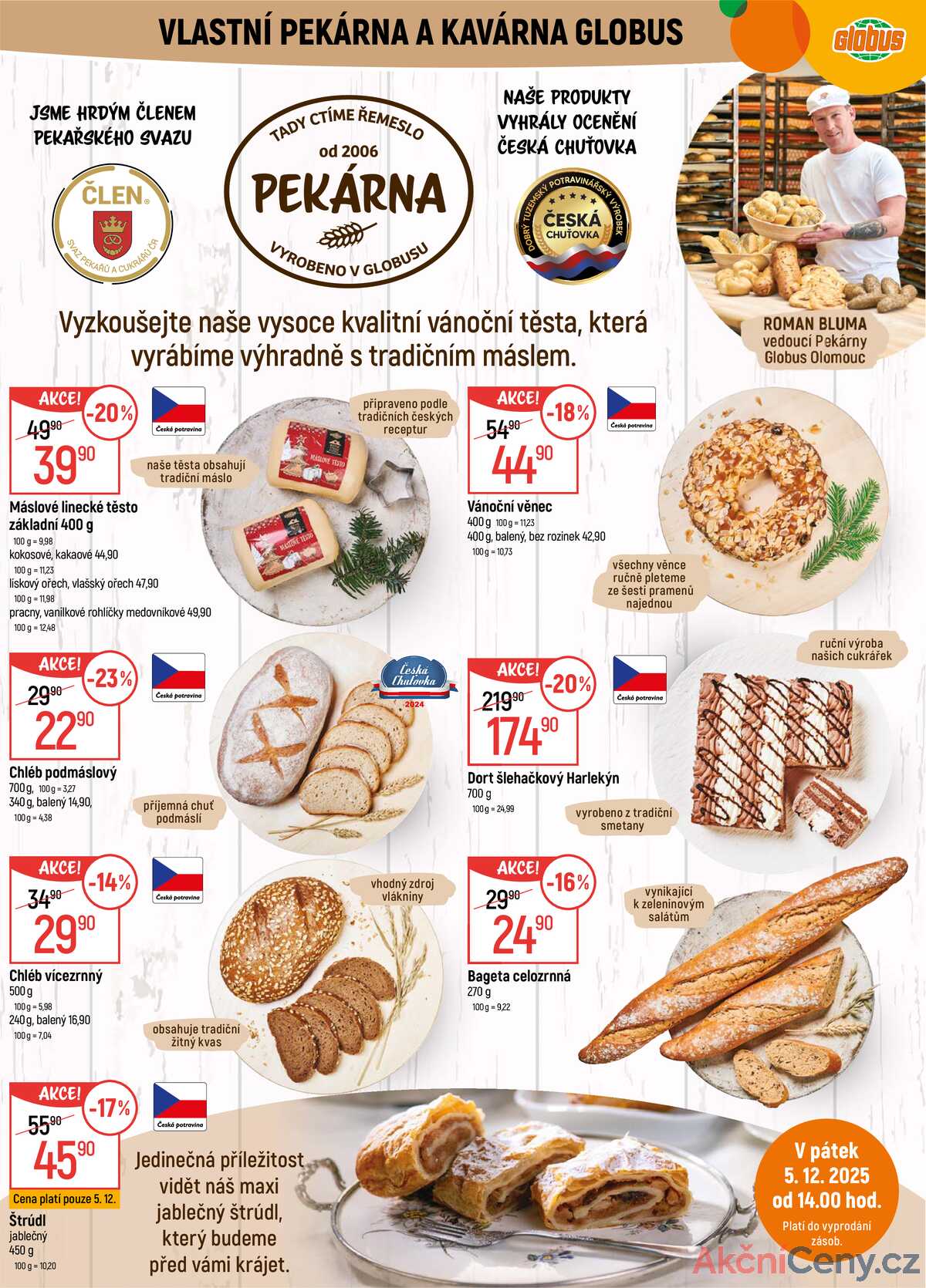 Akční leták Globus 3.12. - 9.12.2025 - Globus Olomouc strana 6