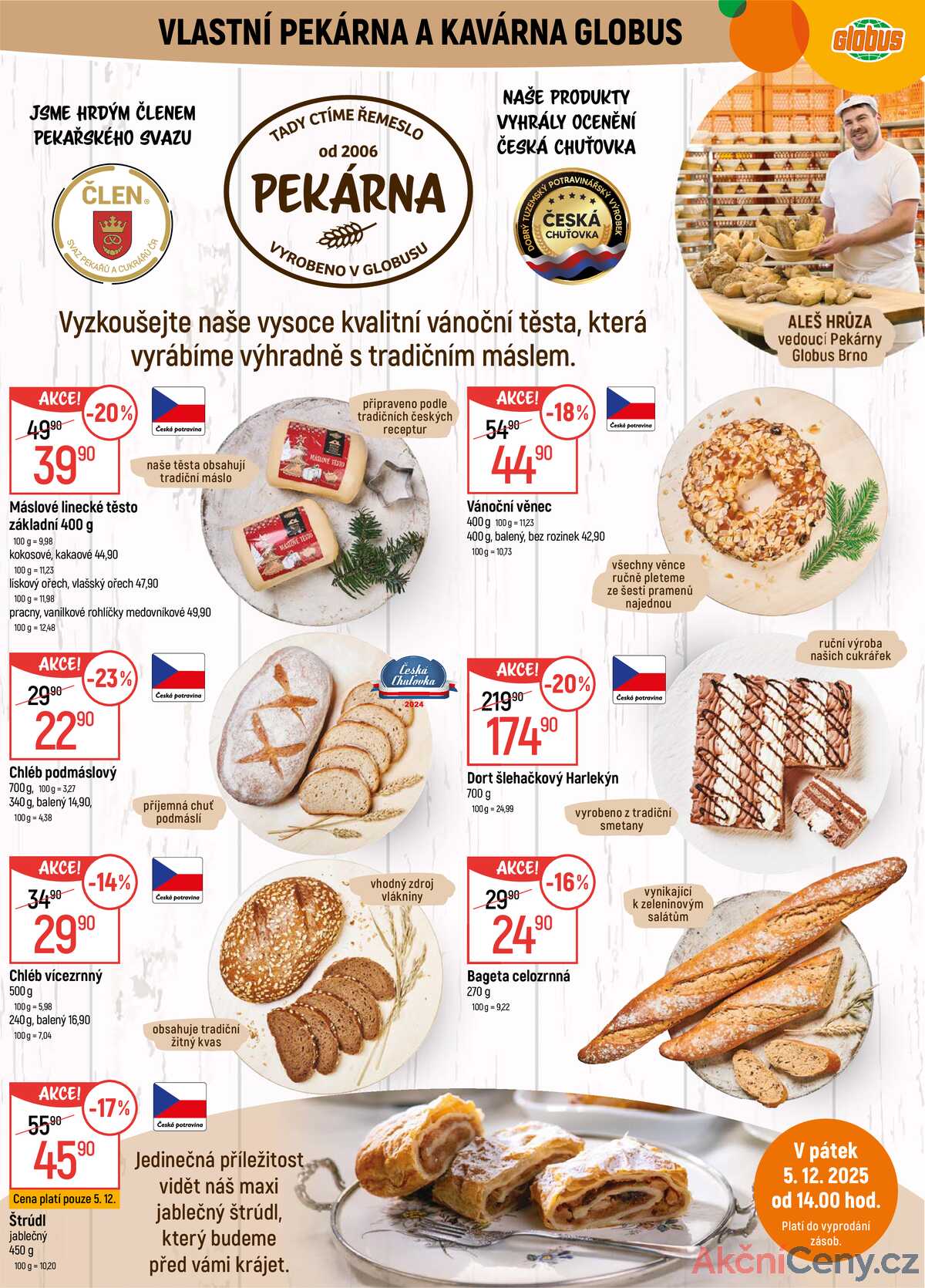 Akční leták Globus 3.12. - 9.12.2025 - Globus Brno Ivanovice strana 6