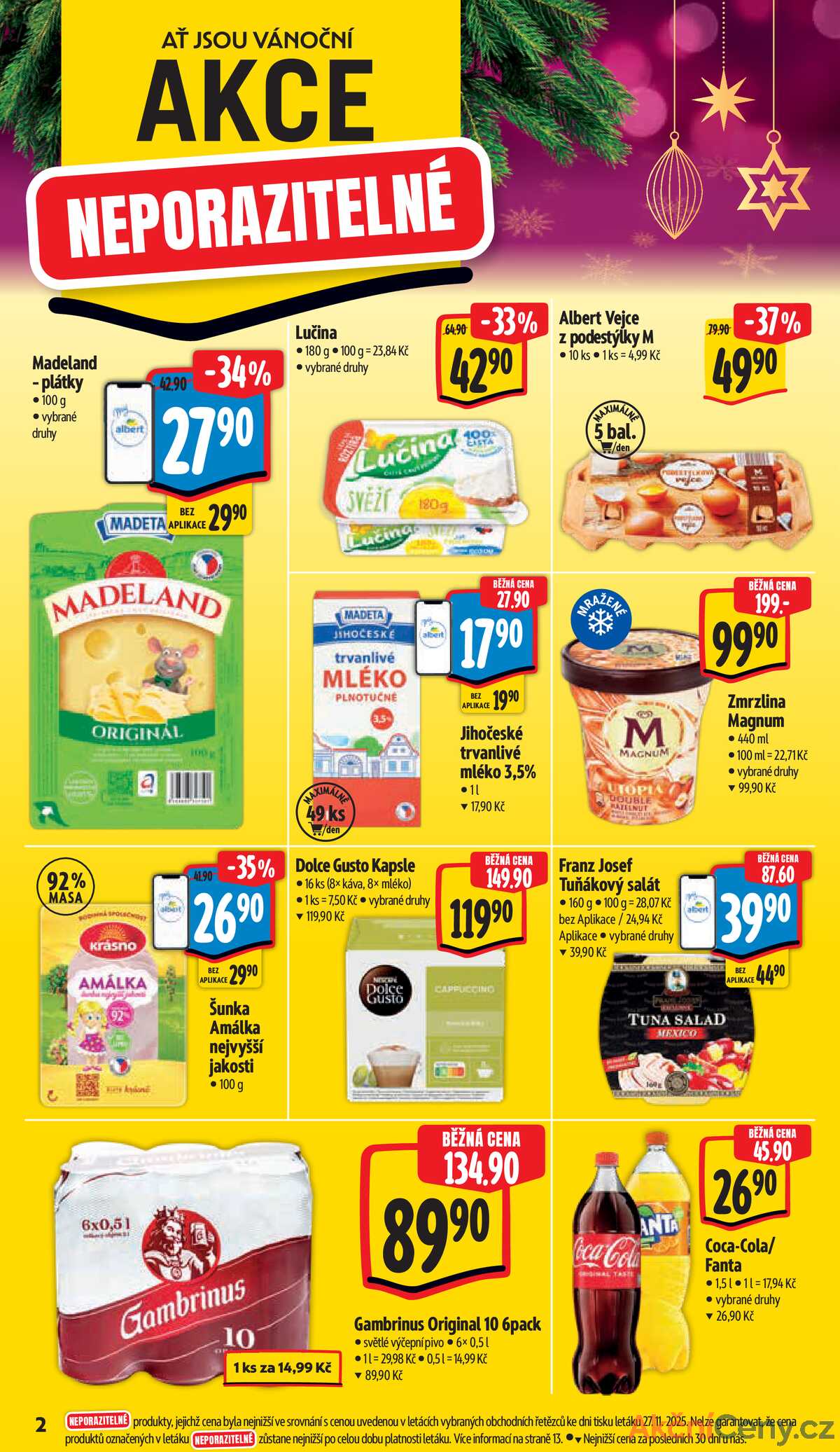 Albert Supermarket od 3.12. do 9.12.2025 strana 2
