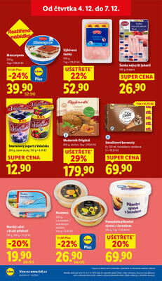 Lidl Čtvrtek od 4.12. do 7.12.2025