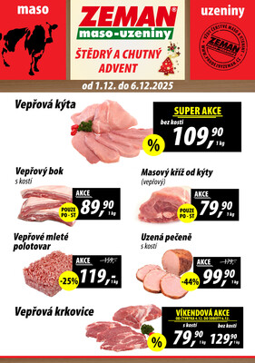 ZEMAN maso-uzeniny letáky