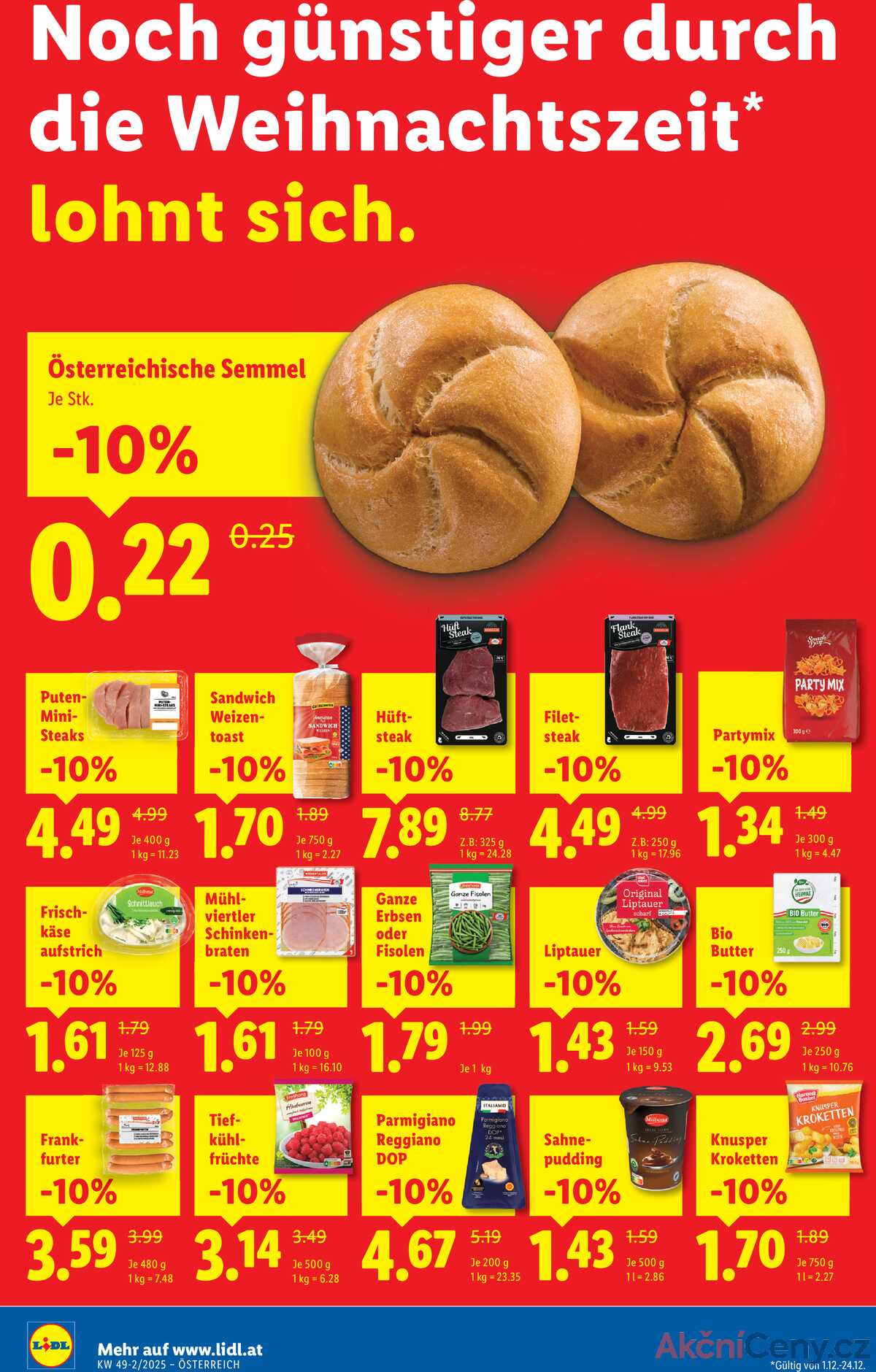 Leták Lidl Rakousko 4.12.-10.12.2025 strana 2