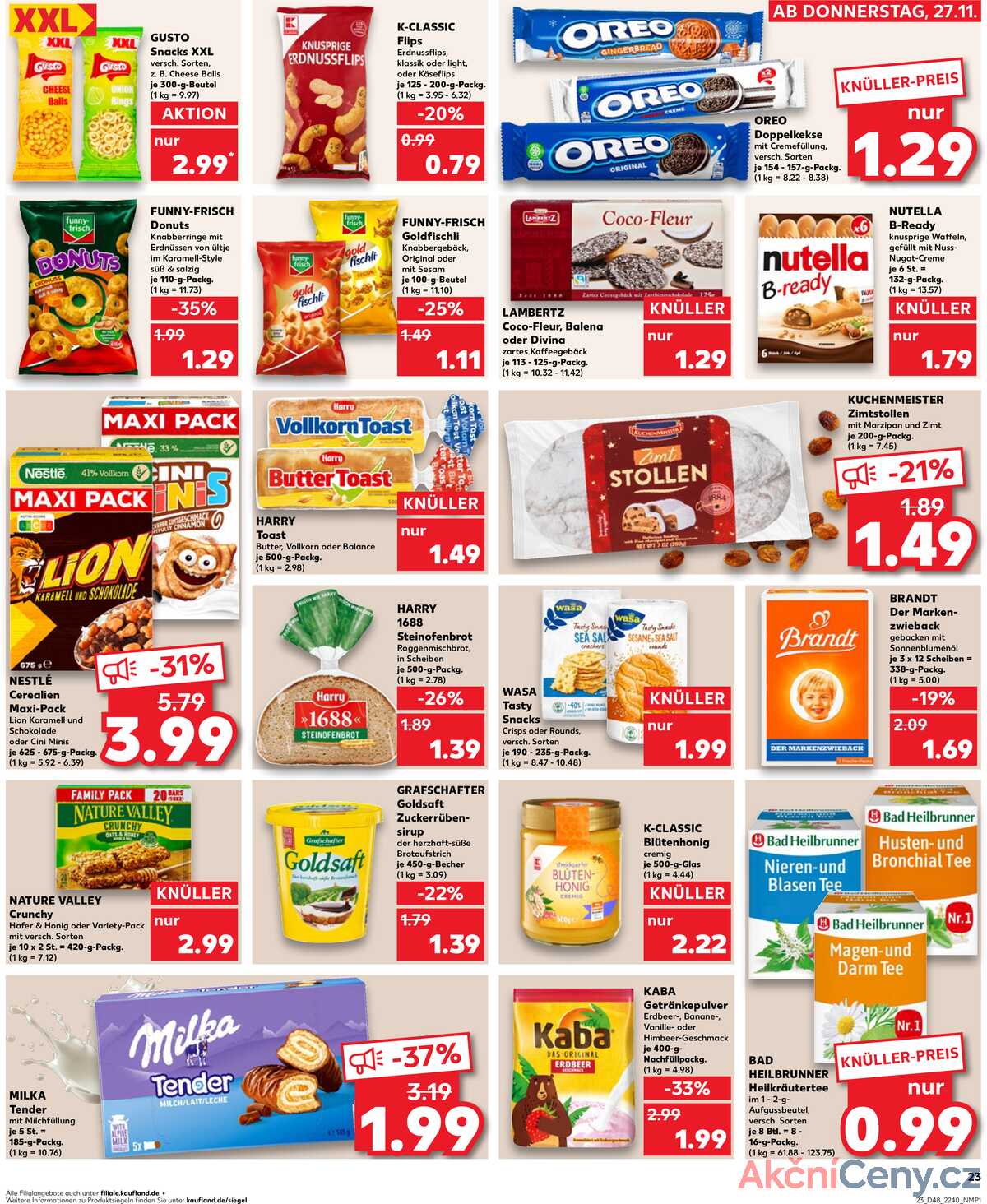 Leták Kaufland Německo 30.11.-3.12.2025 strana 23