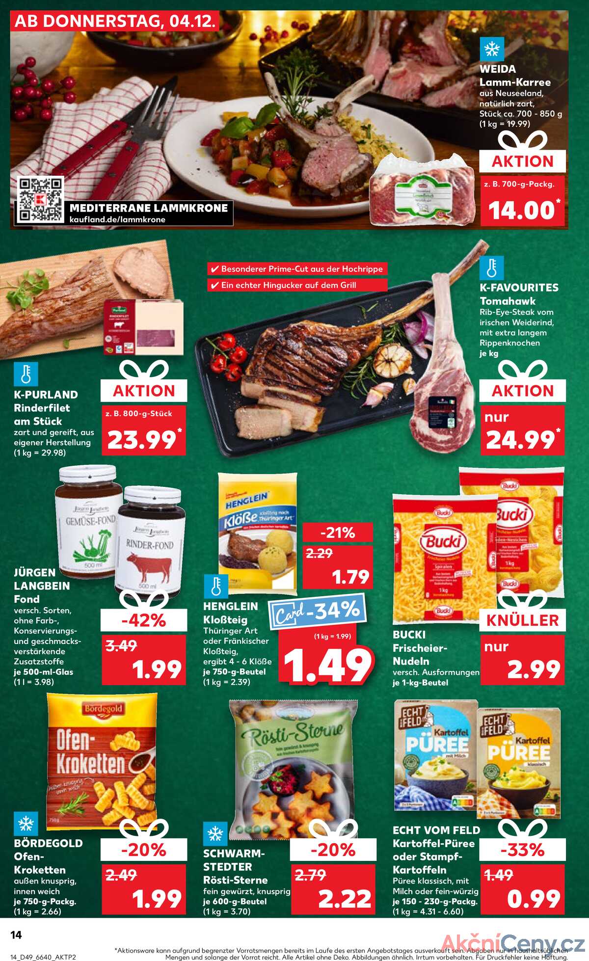 Leták Kaufland Německo 4.12.-10.12.2025 strana 14
