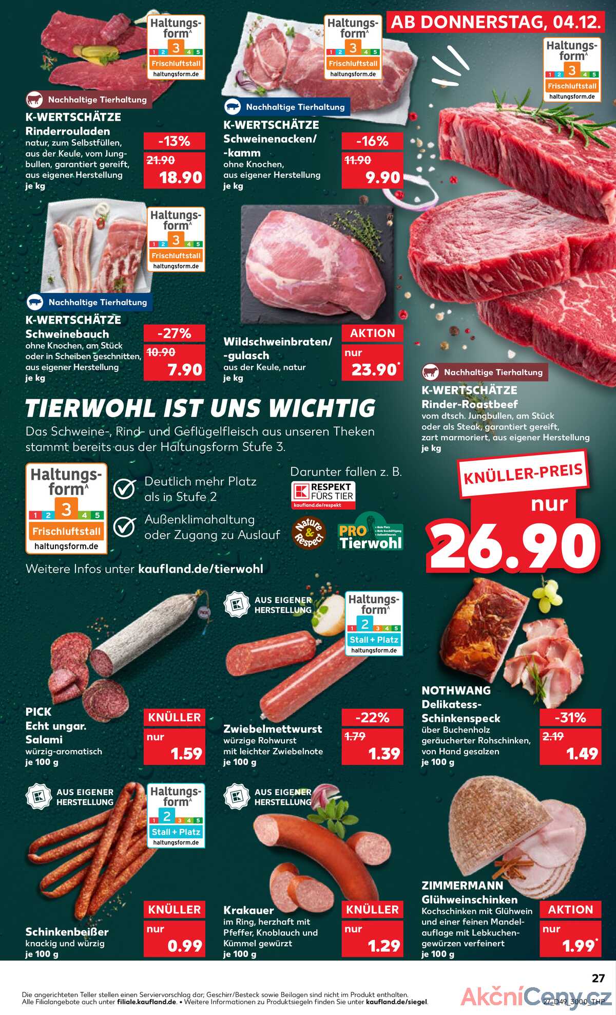 Leták Kaufland Německo 4.12.-10.12.2025 strana 27