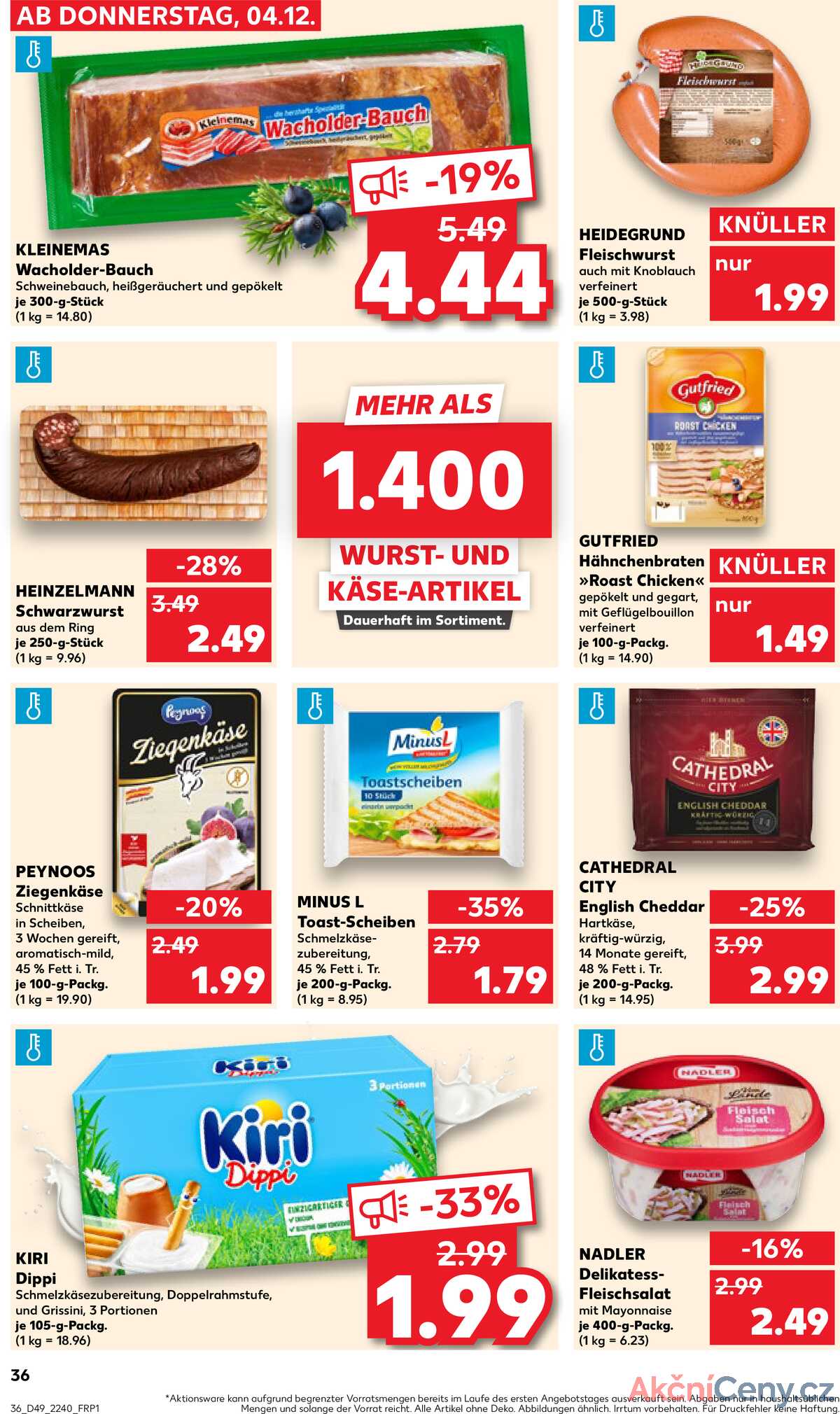 Leták Kaufland Německo 4.12.-10.12.2025 strana 36