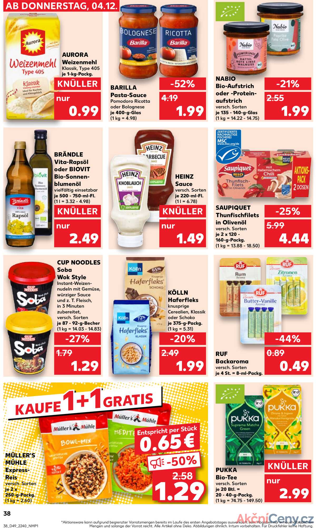 Leták Kaufland Německo 4.12.-10.12.2025 strana 38