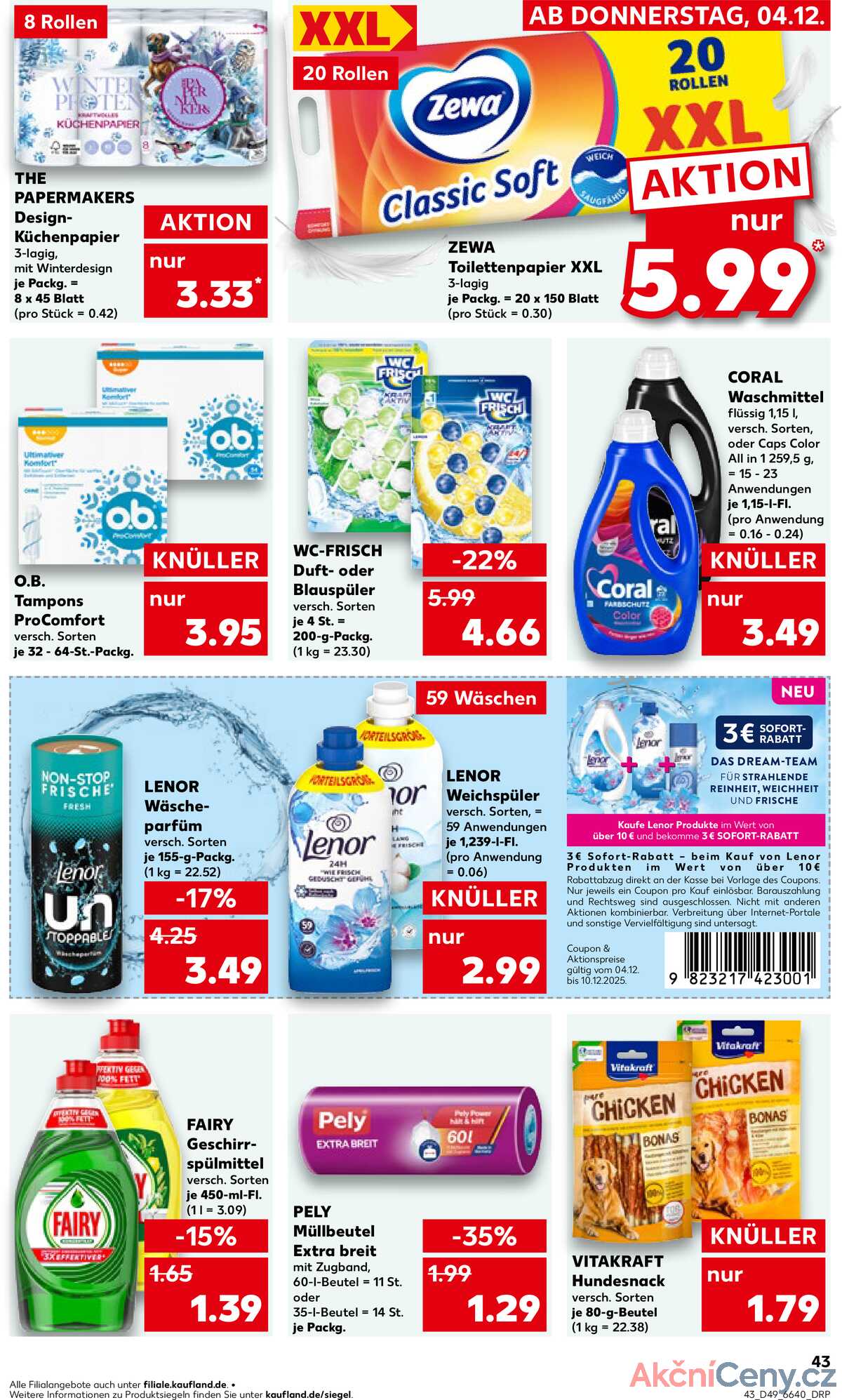 Leták Kaufland Německo 4.12.-10.12.2025 strana 43